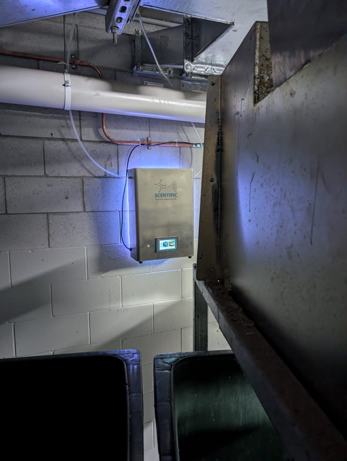 Scentific OzoneFusion odour control machine with LED lighting